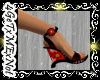 [4G] Red Wedge Heels