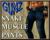 @ Snakeskin Blue Pants