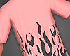 T-Shirt Faint pink Flame
