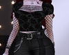 Gothic Netted Tee Black