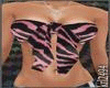 pink zebra tied bra