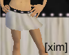 [xim] white mini skirt