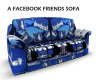 A FaceBook friends sofa