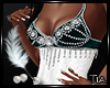 *T*Jeweled Gown Teal/Wht