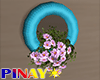 Tire Flowers - Blue