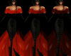 Black Red Changing Gown