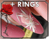 * Pink Nails + Rings