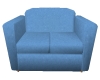 Baby Blue Cuddle Couch