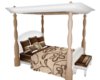 White Canopy Bed CB