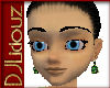 DJL-EmeraldGold Earrings