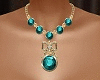 Ev-Ruby Teal Jewelry set