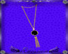 RH Gold N Onyx necklace