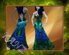 Green and Blue Gown