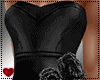 Leather gown black