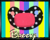 lBlkid pokadot/pink paci