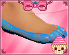 ! Plain Blue Lace Flats