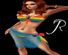 Rainbow Bikini & Sarong