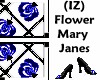 (IZ) Flower Mary Janes
