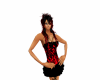 black and red dance dres
