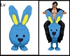 Easter Bunny Bounce Blue