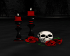 Vamprie candles+skull