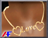AF. Love Gold Necklace