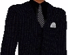 pinstipe suit black top