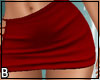 Red Side Tie Skirt