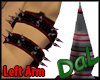 Red Spiked Arm Bands Lt