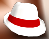White Hat w Red Ribbon