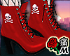 蝶 Red Skull Boots ll
