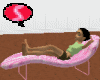 S. Pool Lounger in pink