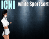 〆 White Sport Şort
