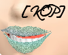 [KOP]Blue Glitter lips