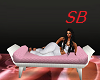 SB* Pink Leather Bench