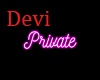 DV Neon Private Sign