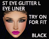 ST EYE GLITTER BLACK L