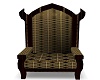 Gold Black Kings Chair