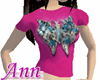 Pink butterfly top