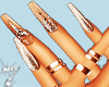 Champagne Nails+G.Rings