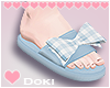 Blue Bow Slides