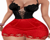 DRESS - BLACK/RED SEXY