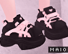 🅜 COW: blk sneakers