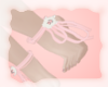 A: Blush foot ribbons
