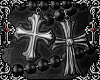 black ♰ waist chain