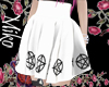 pentagram skirt white
