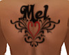 F*Mel Back Tattoo