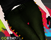 [C] Green Rivet Pants