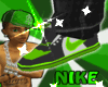 ($)green nikes