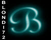Teal Neon Letter (B)